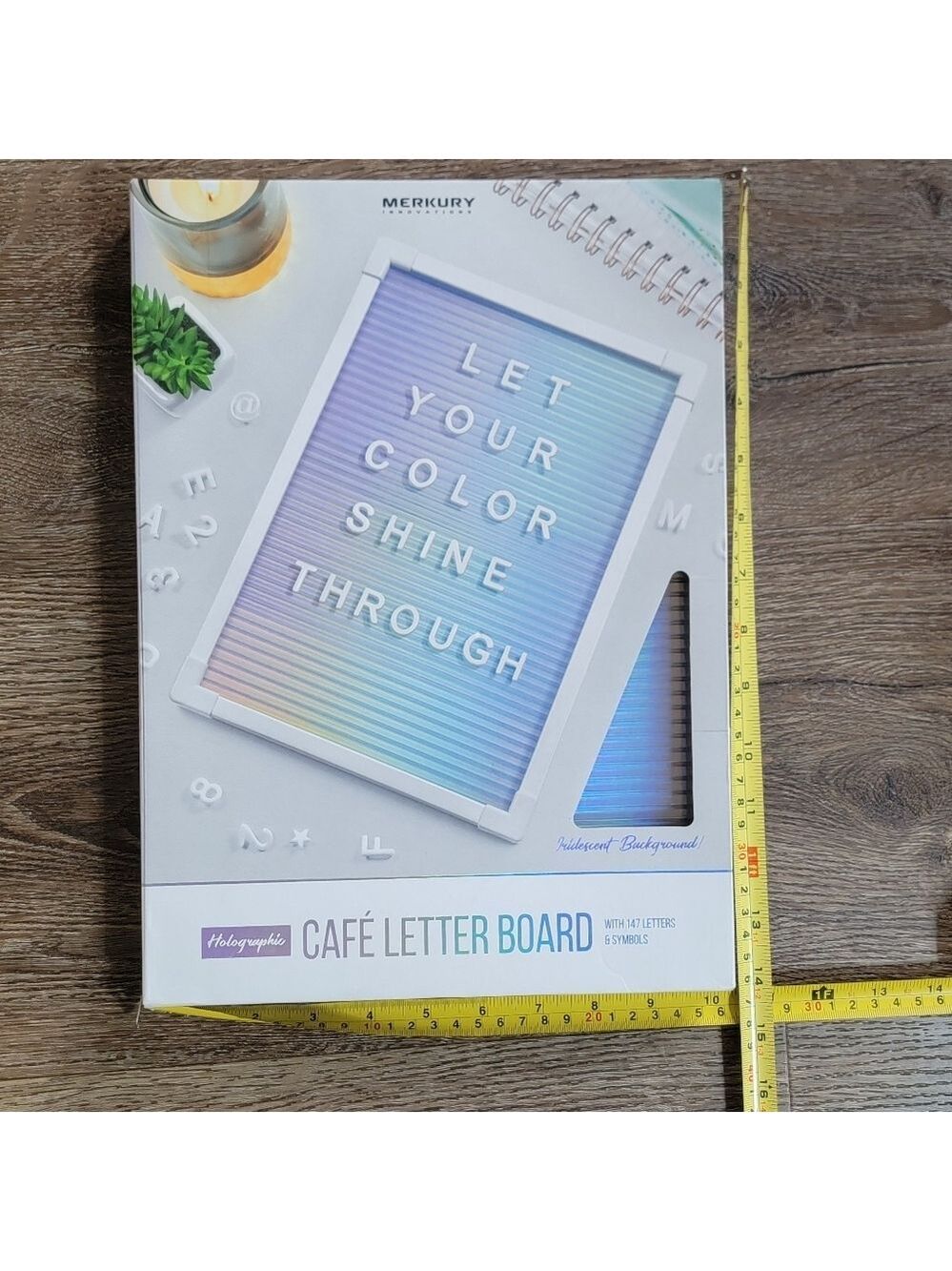 Cafe Letter Board Holographic NWT - Picture 8 of 8